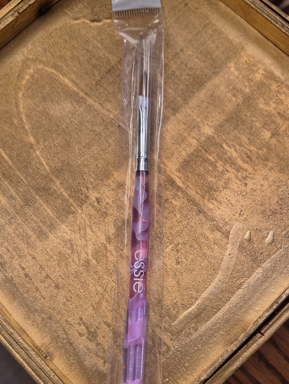 Essie Pink-Purple Marble Nail Art Brush
